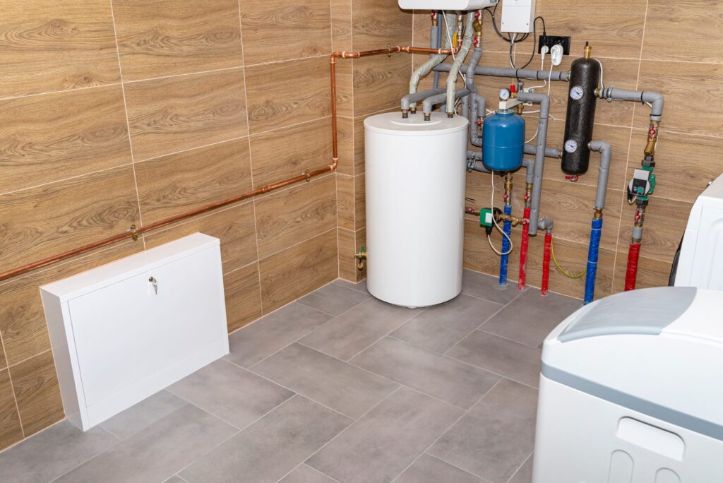 Residential water heater and plumbing system installed in Harrisburg